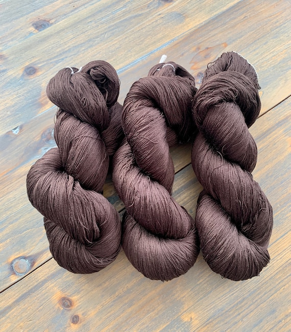 Sock Weight 100% Mulberry Silk Yarn 100gm hank