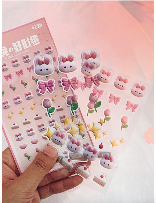40pcs Small Cute Stickers, Kawaii Stickers, Happy Mail Stickers, Cute  Sticker Pack, Die Cut Stickers, Paper and Craft, Journal Stickers, 