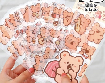 Kawaii Cute Colorful Clear Sticker Sheet San-x *Hamipa (SE39010) - Kawaii  Shop Japan