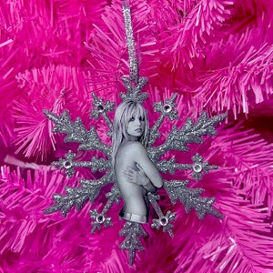 Britney Spears Ornamento Floco de Neve Enfeite de Natal A Mulher em Mim