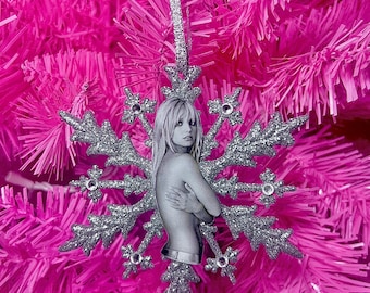 Britney Spears Ornament Snowflake Christmas Ornament The Woman in Me