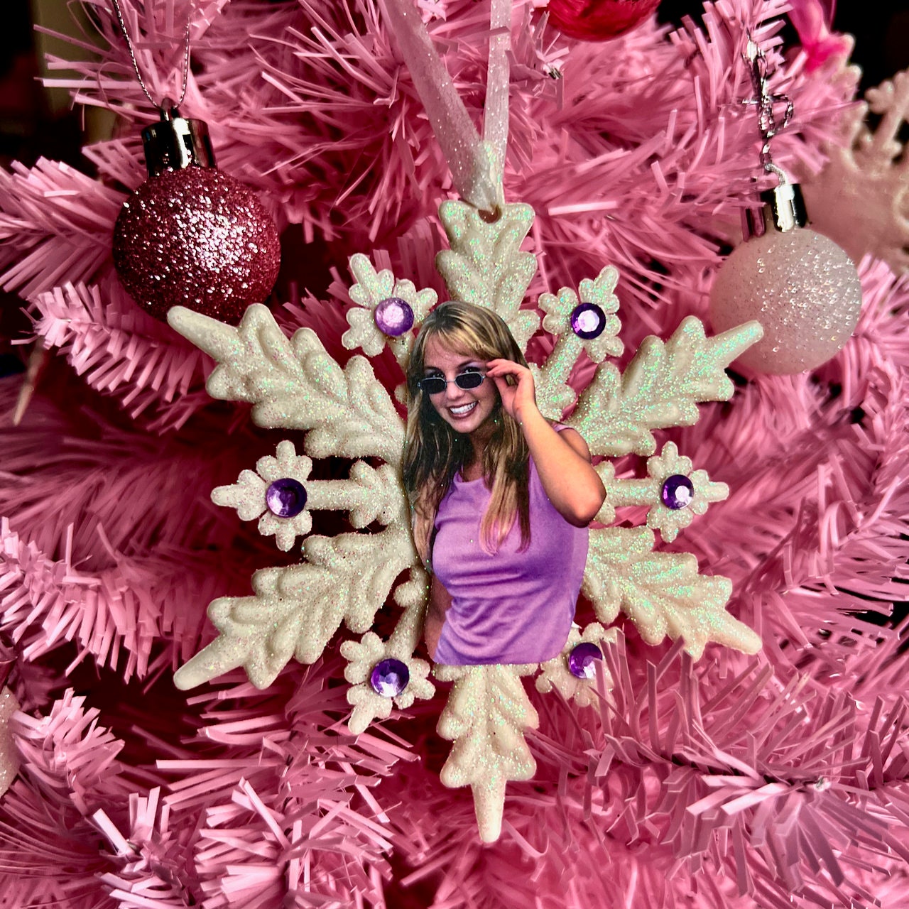 Britney Spears Christmas Ornament 