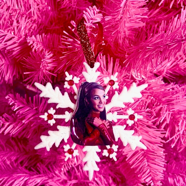 Britney Spears Ornament Snowflake Christmas Ornament Oops I Did It Again