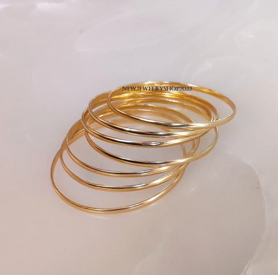 Wanderlust Gold Bangle Cuff Bracelet – Anna Shae Jewelry
