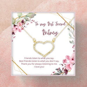 Best Friend Gift, Best Friend Necklace, BFF Gift, BFF Necklace, Friend Birthday Gift, Friendship Jewelry, Gift for Bestie, Gift for Friend