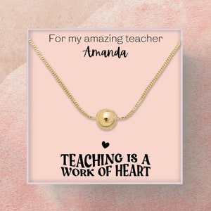 Geschenk für Lehrer, Weihnachtsgeschenk für Lehrer, süßes Lehrergeschenk, Geschenkkarte für Lehrer, Geschenk für Professor, personalisierte Geschenke für Lehrer