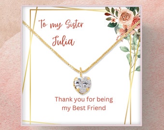 Gift for Sister , Big Sister Birthday Gift, Birthday Gift for Little Sister, Friendship Jewelry, Gift Little Sister, Jewelry Gift for Sister