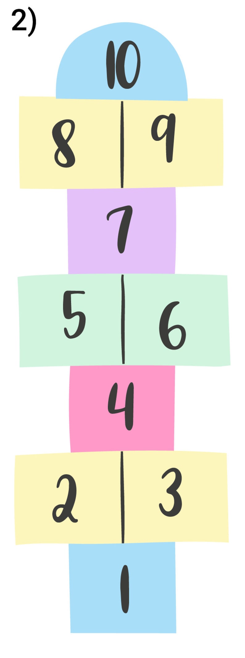 Hopscotch Floor Sticker Floor Sticker Hopscotch Floor Decal Etsy