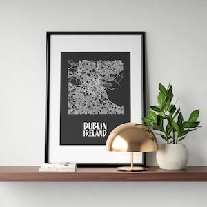 Dublin map Poster, Dublin map Print, City map Poster, City map Print, map of Dublin print, map of Dublin poster, map of Dublin Ireland print