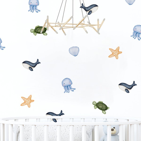 Ocean Wall Decals Etsy