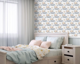Papier peint dinosaure pour chambre d'enfant | Papier peint autocollant pour chambre d'enfant