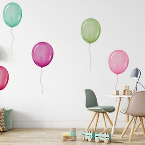 Giant set of wall decals, Baloons abstract wall sticker, Peal and stick, Easy to rearange, removable, Nursery Kids room decor
