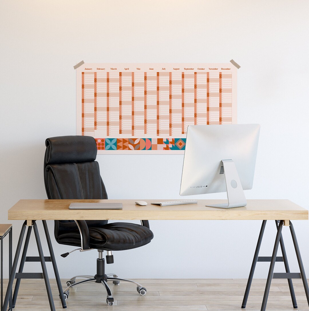 2023 Year Planner 2023 Wall Planner Compact Wall Planner Etsy UK