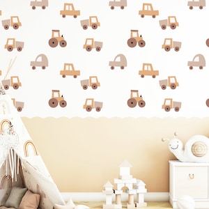 Tractors wall stickers, Tractors wall decal, Kids room wall decal, Kids room wall stickers, Cars wall stickers, Cars decal, Truck wall decal