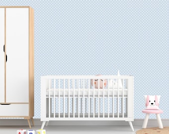 Handmade Kids Wallpaper Mural – Neutral Nursery Wall Art
