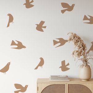 Boho Wall Stickers, Boho Syle Wall Decal, Wall decor, Abstract birds wall sticker, Boho birds wall stickers