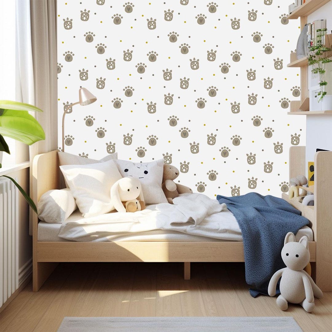 Peel and Stick Kids Wallpaper – Nursery Wall Mural – Removable Baby ...