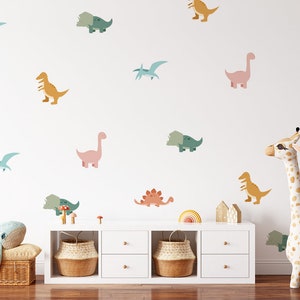Dinosaurs wall stickers, Dinosaurs wall decal, Kids room wall decal, Kids room wall stickers, Dinosaurs, Funny dinosaurs wall stickers