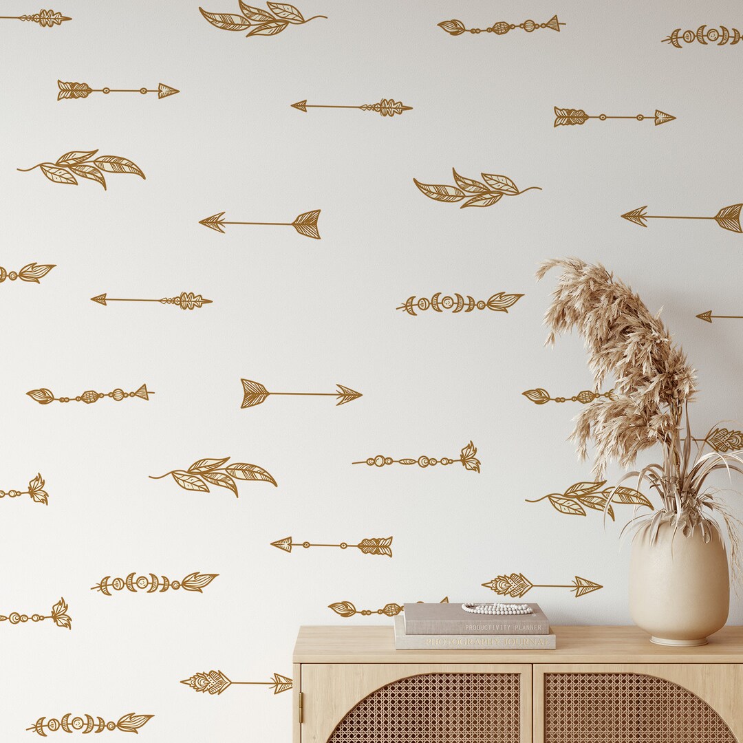 Boho Wall Stickers, Boho Syle Wall Decal, Wall Decor, Arrows Wall