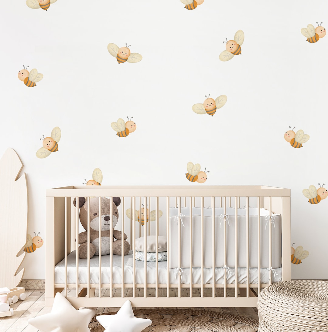 Stickers, Bees Decal, Wall Kids Wall Bees Wall Cute Wall Stickers Wall Room Bees, Stickers, Decal, Room Kids - Bees Etsy