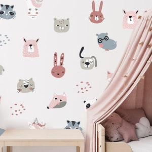 Muurstickers dieren, muursticker eenhoorn, sticker kinderkamer, kinderkamerstickers, muurstickers hond, muursticker konijn dieren, sterren