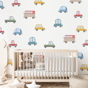 Cars wall stickers, Cars wall decal, Kids room wall decal, Kids room wall stickers, Cars wall stickers, Cars Bus wall decal