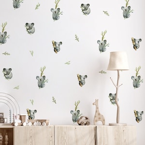 Safari Tiere Wandaufkleber, Wildtiere Wandtattoo, Kinderzimmer Aufkleber, Safari Tiere Wandtattoo
