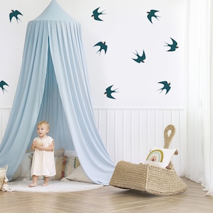 Birds Wall Stickers, Boho Style Wall Decal, Swallows wall decor, Abstract birds wall sticker, Boho birds wall stickers