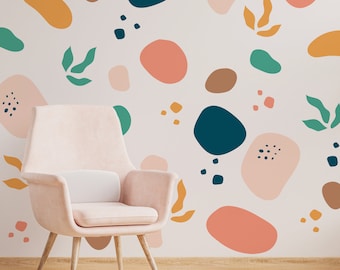 Pastel Shapes Wall Decals: Abstract Geometric Stickers