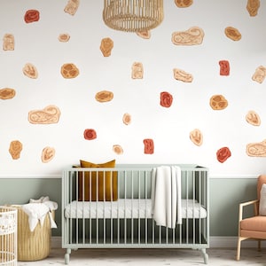 Prehistoric Wall Stickers, Abstract Wall Decal, Wall decor, Dinosaurs Fossils, Trilobite, Fish fossils