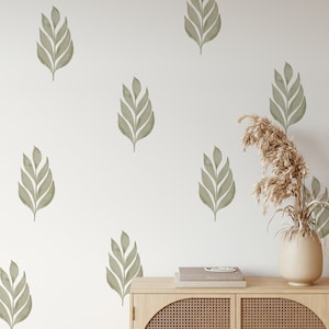 Boho Wall Stickers, Boho Syle Wall Decal, Wall decor, Abstract leafs wall sticker, Boho leafs wall stickers, Botanical stickers