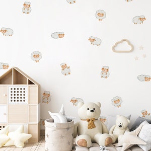 Sheeps wall stickers, Sheeps wall decal, Kids room wall decal, Kids room wall stickers, Sheeps, Cute sheeps wall stickers