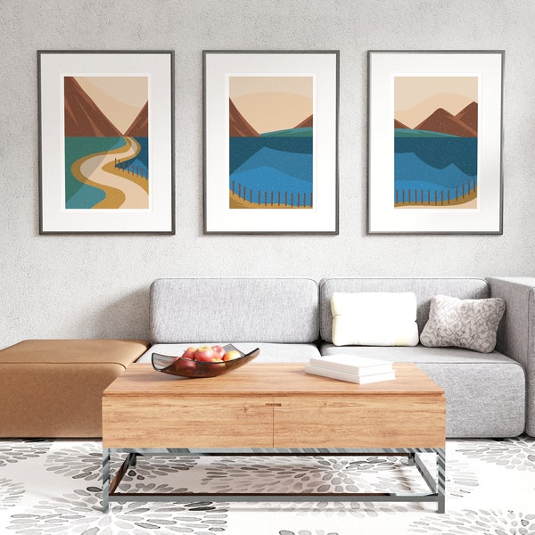 Boho Poster Set, Set of 3 Boho Prints, Set of Posters, Nature poster, Wall Decor, Nature Boho, Boho wall decor, Boho art, Minimalist BOHO