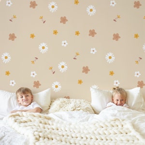 Meadow Floral Wall Decals: Boho Botanical Wall Stickers