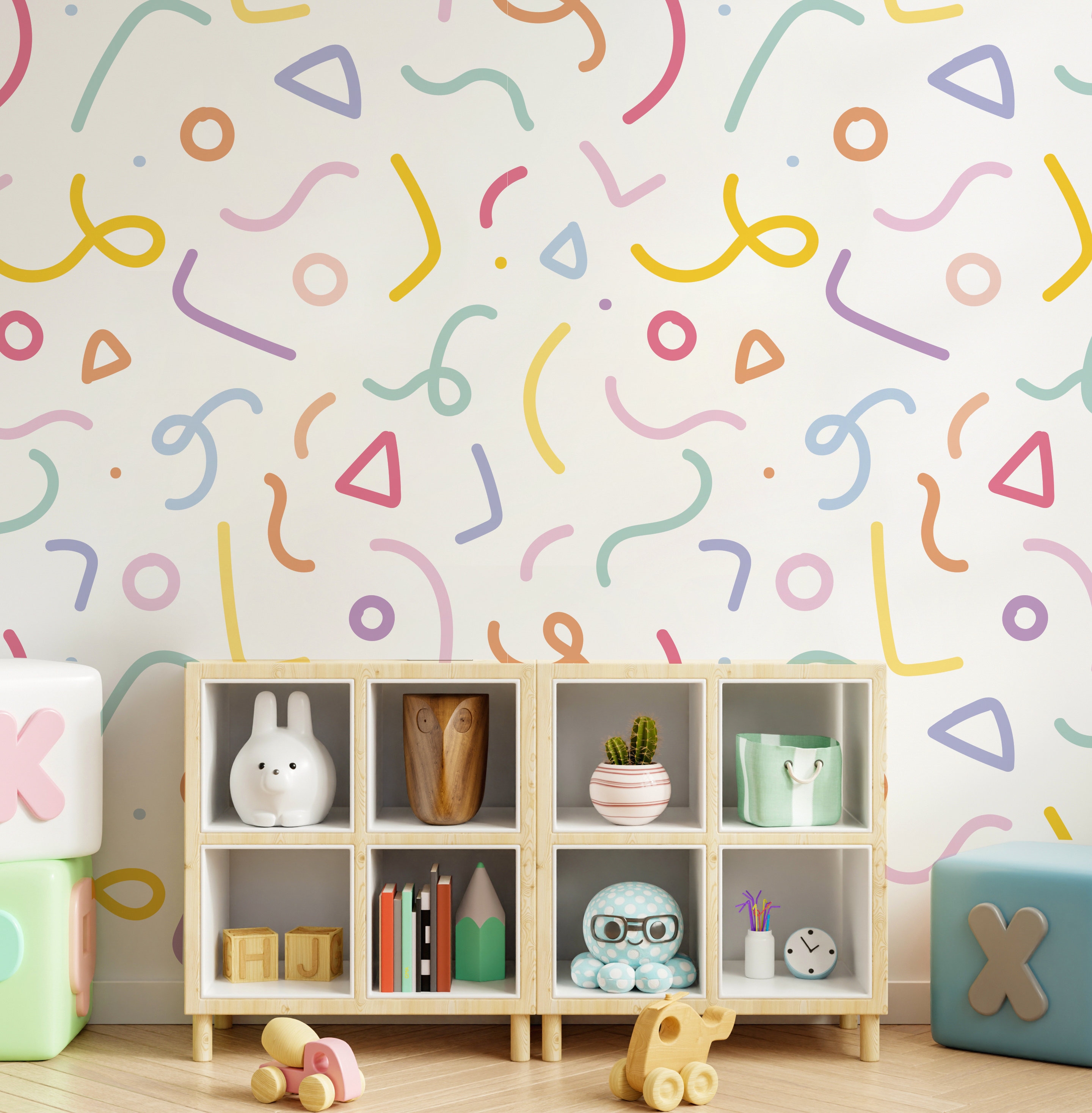 Color Strips wall sticker, Color Strips wall decal, Geometric shapes wall stickers, Geometric Wall Decal, Geometric wall stickers