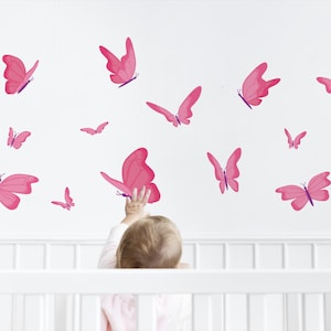 Muurstickers vlinder, muursticker vlinder, vlinders, boho wanddecoratie, wanddecoratie, kinderkamerdecoratie, stickers voor kinderen