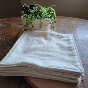 5 pack Unpaper Towels (Cotton Cleaning Cloths)