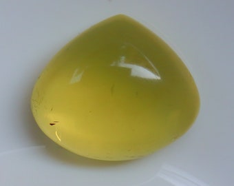 Cabochão de Quartzo Limão de Qualidade Superior, Quartzo Limão Natural, Ideal para Fabricação de Joias, Pedra de Quartzo Solta para Joias, Gema Solta