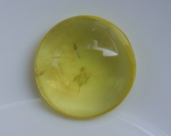 Cabochão de Quartzo Limão de Qualidade Superior, Quartzo Limão Natural, Ideal para Fabricação de Joias, Pedra de Quartzo Solta para Joias, Gema Solta