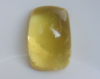 Cabochão de Quartzo Limão de Qualidade Superior, Quartzo Limão Natural, Ideal para Fabricação de Joias, Pedra de Quartzo Solta para Joias, Gema Solta