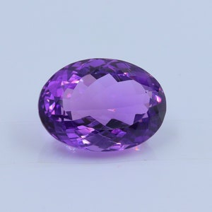 Natural 22mm Oval African Amethyst Faceted, Amethyst Gemstone, Amethyst Cut Jewelry making, Amethyst Faceted For Making Precious Jewelry