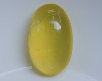 Cabochão de Quartzo Limão de Qualidade Superior, Quartzo Limão Natural, Ideal para Fabricação de Joias, Pedra de Quartzo Solta para Joias, Gema Solta