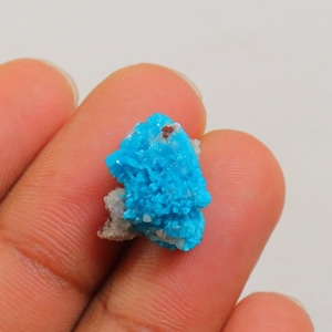 Cristal de pentagonite rare, Spécimen de pentagonite cavansite, Cristal de pentagonite auto-extrait, Minéral zéolite naturel, Mine de pentagonite naturelle