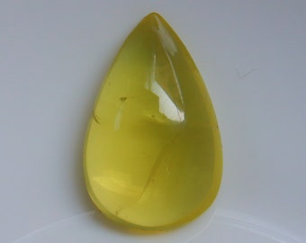 Cabochão de Quartzo Limão de Qualidade Superior, Quartzo Limão Natural, Ideal para Fabricação de Joias, Pedra de Quartzo Solta para Joias, Gema Solta