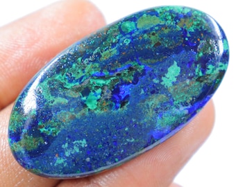 Wunderbare Qualität Malachit Cabochon, Drahtverpackung, natürlicher Azuritstein, Schmuckherstellung, Azurit Malachit Cabochon, Loser Stein.
