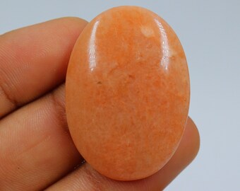 31X32X9 mm T-1096 Natural Peach Amazonite Heart Shape Cabochon Loose Gemstone For Making Jewelry,Peach Amazonite Wrapped Jewelry 56 Ct