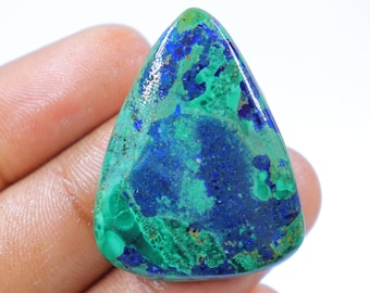 Wunderbare Qualität Malachit Cabochon, Drahtverpackung, natürlicher Azuritstein, Schmuckherstellung, Azurit Malachit Cabochon, Loser Stein.