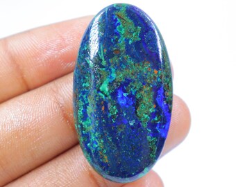 Wunderbare Qualität Malachit Cabochon, Drahtverpackung, natürlicher Azuritstein, Schmuckherstellung, Azurit Malachit Cabochon, Loser Stein.