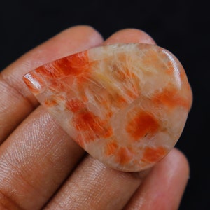 Sparkly Sunstone Cabochon, Wire Wrapping, Gemstones, Jewellery Making, Sunstone Cabochon, Loose Stone, Healing Sunstone.