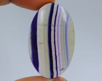 Superb Quality Purple Fluorite Cabochon, Wire Wrapping, Gemstone, Purple Fluorite Cab, Jewellery, Natural Purple Fluorite Stone, Loose Stone